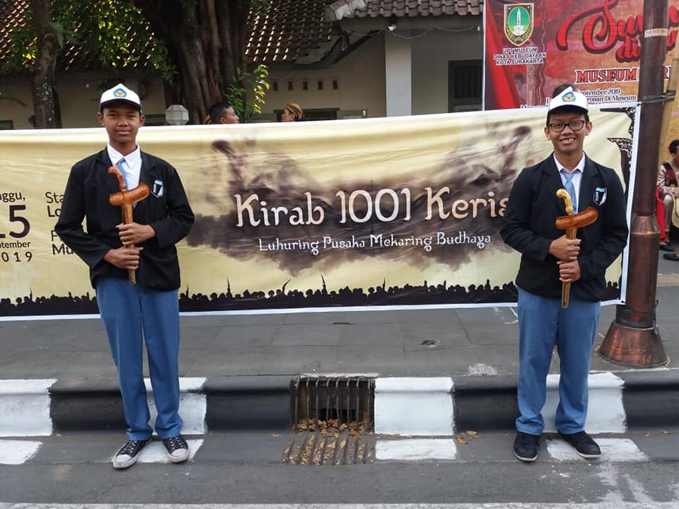 Keikutsertaan Siswa-Siswi SMA WARGA dalam Kirab 1001 Keris, Luhuring Pusaka Mekaring Budhaya