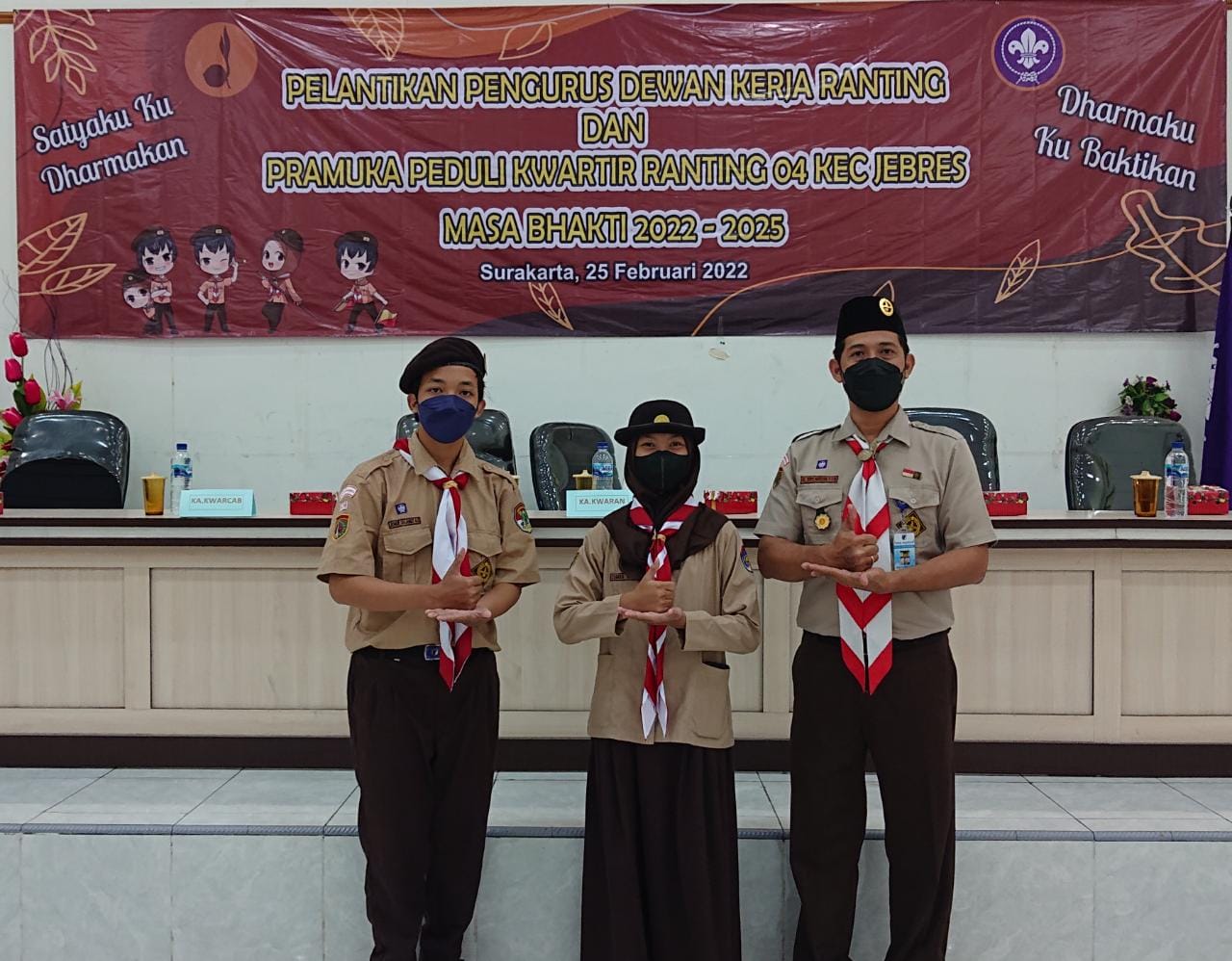 Pelantikan Pengurus Pramuka Peduli Kwarran 04 Jebres
