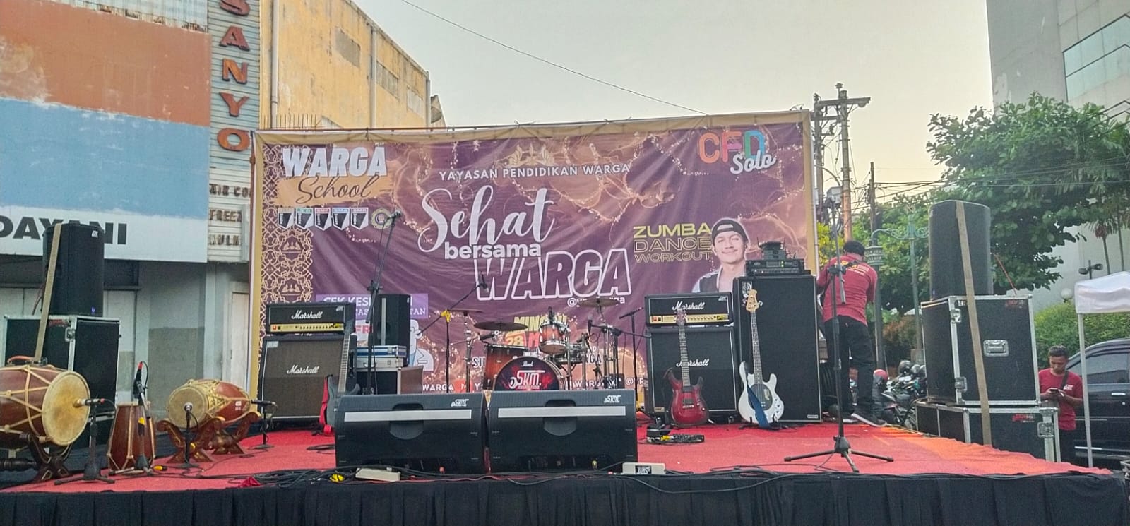 Sehat Bersama Warga di CFD Solo